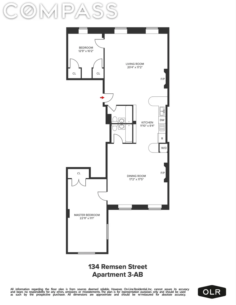 Unit for sale at 134 Remsen Street, Brooklyn, NY 11201