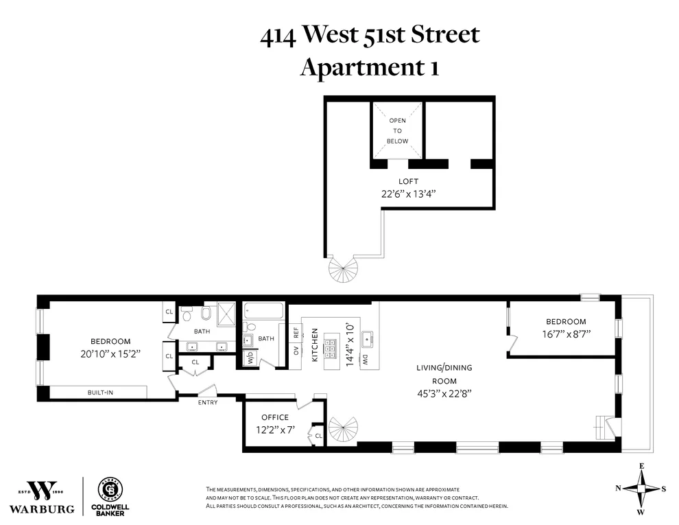Unit for sale at 414 W 51ST Street, Manhattan, NY 10019
