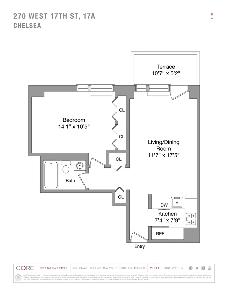 Unit for sale at 270 W 17TH Street, Manhattan, NY 10011