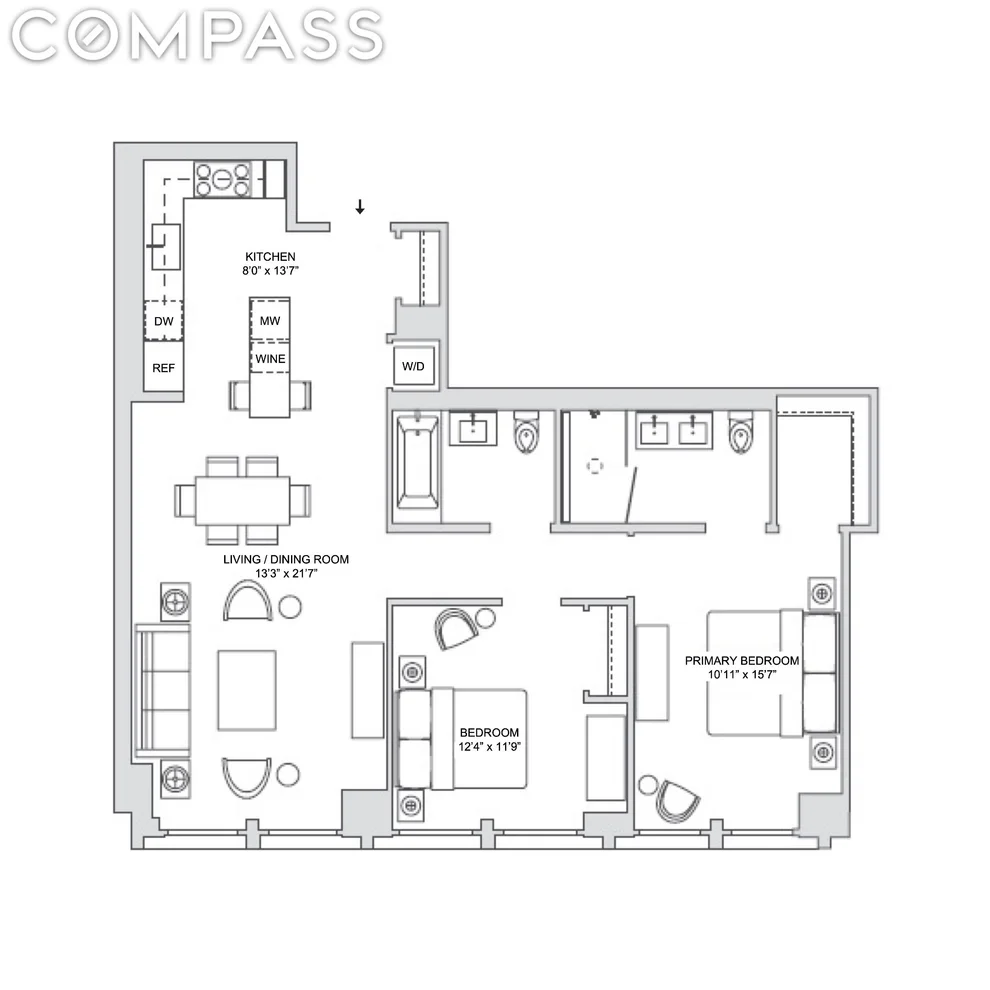 Unit for sale at 77 Charlton Street, Manhattan, NY 10014