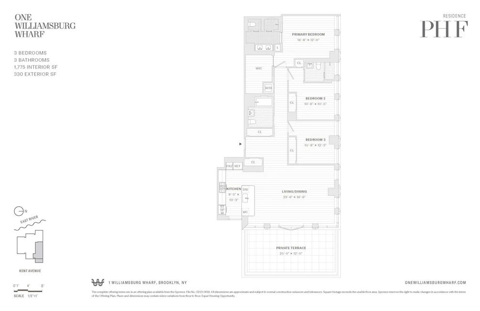Unit for sale at 480 KENT Avenue, Brooklyn, NY 11249