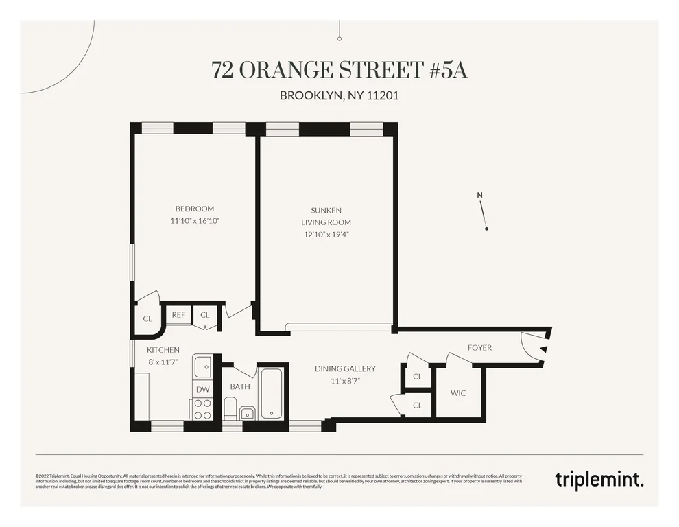 Unit for sale at 72 Orange Street, Brooklyn, NY 11201