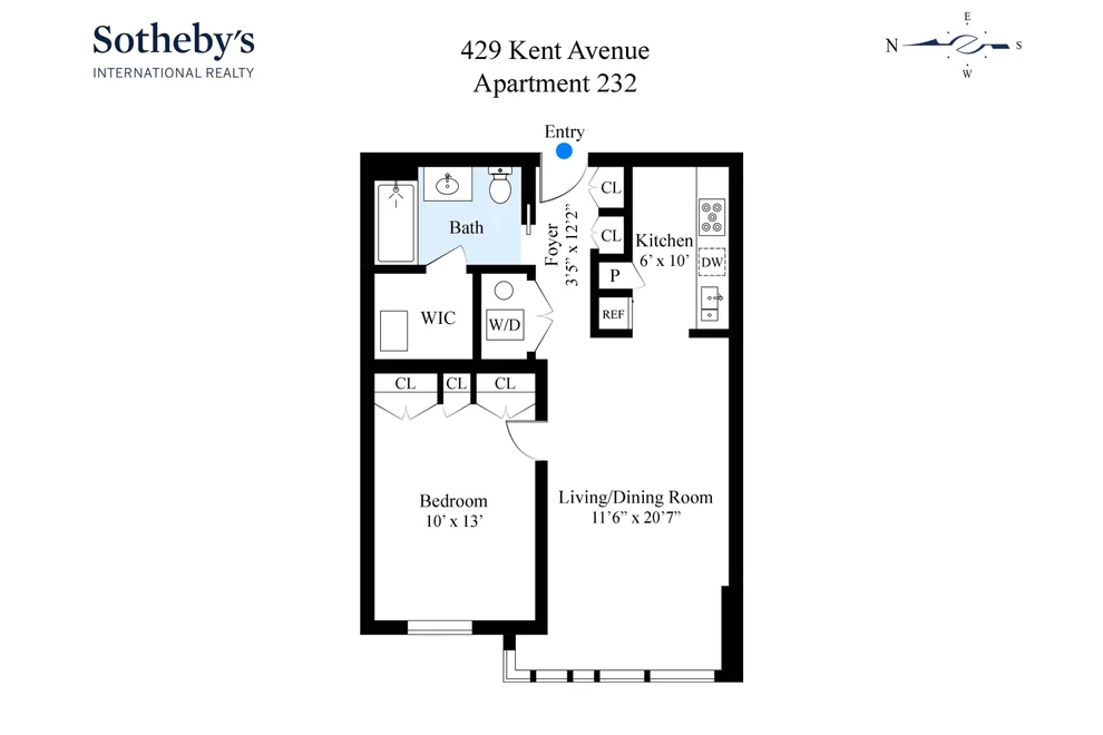 Unit for sale at 429 Kent Avenue, Brooklyn, NY 11249