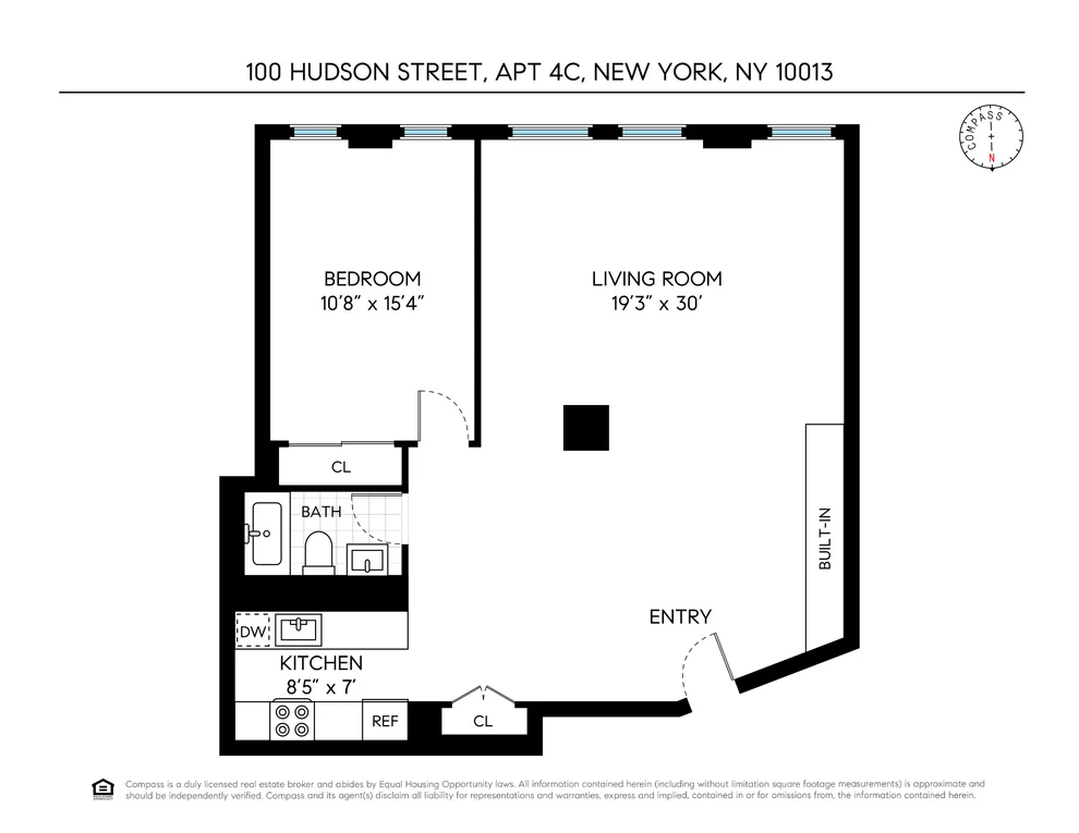 Unit for sale at 100 Hudson Street, Manhattan, NY 10013