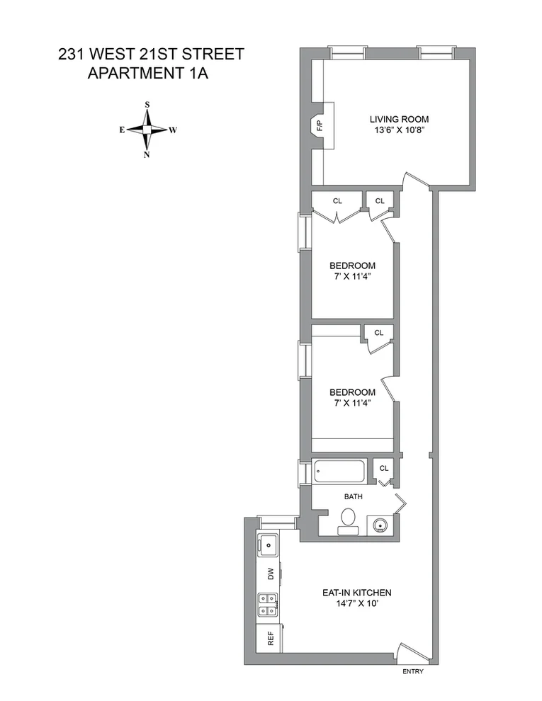 Unit for sale at 231 W 21ST Street, Manhattan, NY 10011