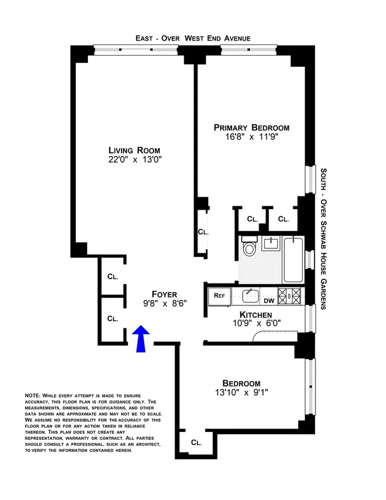 Unit for sale at 11 RIVERSIDE Drive, Manhattan, NY 10023
