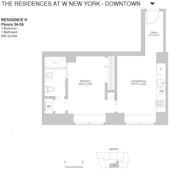 Unit for sale at 123 Washington Street, Manhattan, NY 10006