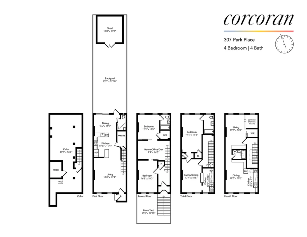 Unit for sale at 307 PARK Place, Brooklyn, NY 11238