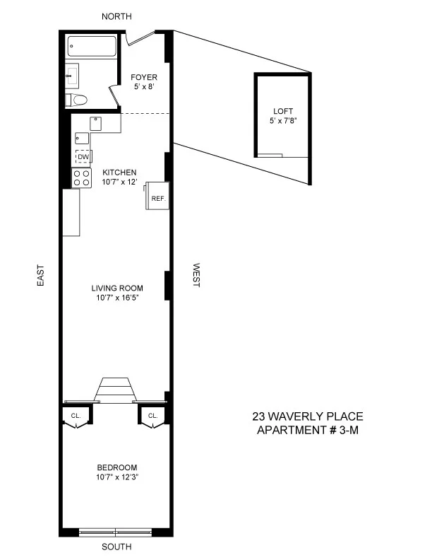 Unit for sale at 23 Waverly Place, Manhattan, NY 10003