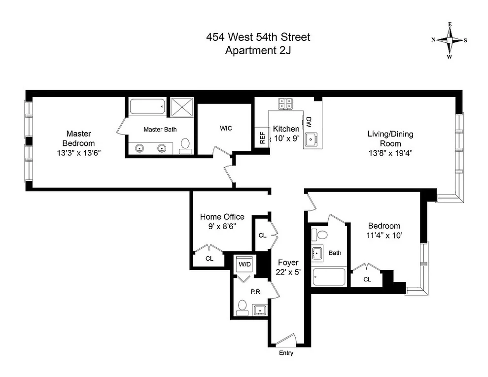 Unit for sale at 454 W 54th Street, Manhattan, NY 10019