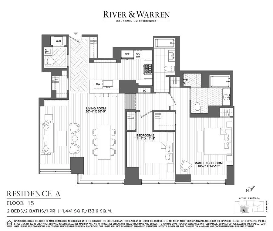 Unit for sale at 212 Warren Street, Manhattan, NY 10282