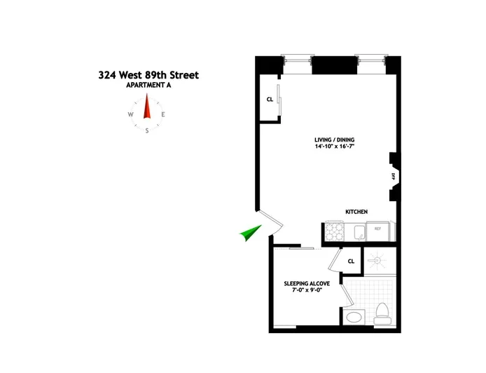 Unit for sale at 324 W 89TH Street, Manhattan, NY 10024