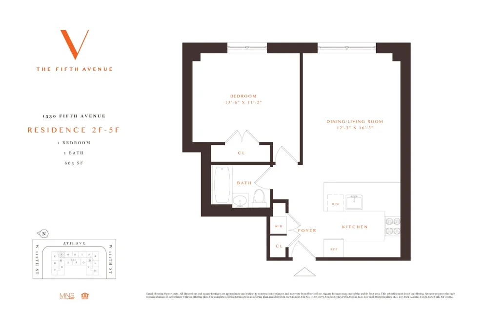 Unit for sale at 1330 5th Avenue, Manhattan, NY 10026