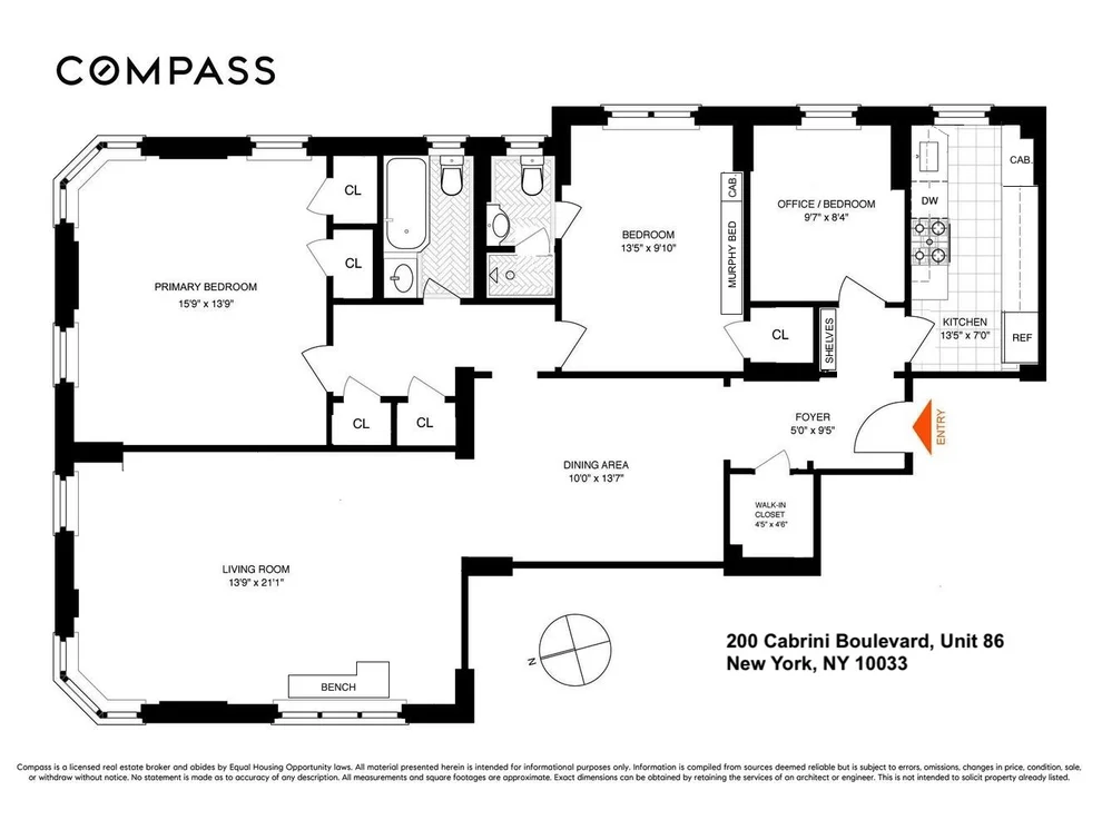 Unit for sale at 200 Cabrini Boulevard, Manhattan, NY 10033