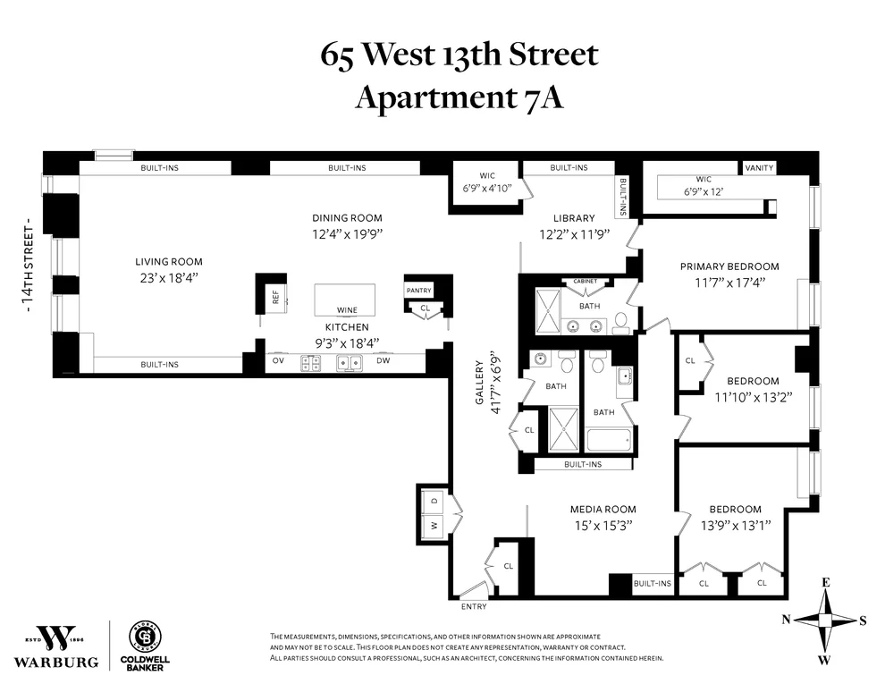 Unit for sale at 65 W 13TH Street, Manhattan, NY 10011
