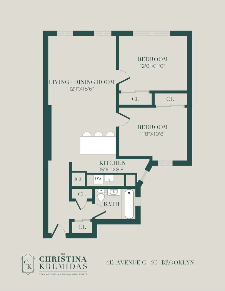 Unit for sale at 409 Ave C, Brooklyn, NY 11218