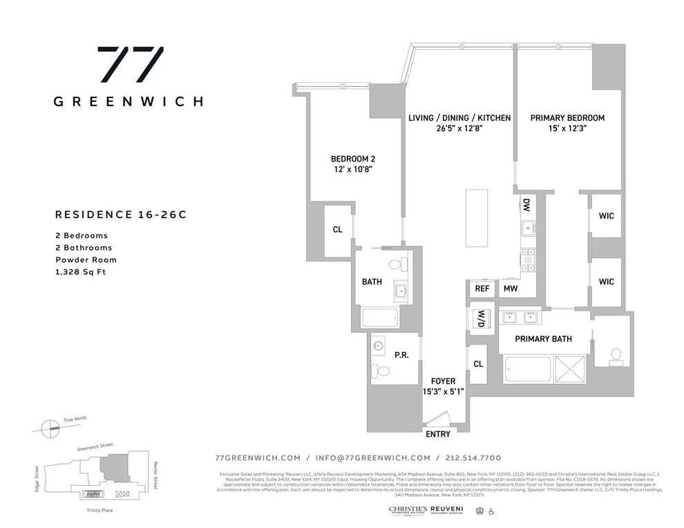 Unit for sale at 77 GREENWICH Street, Manhattan, NY 10006
