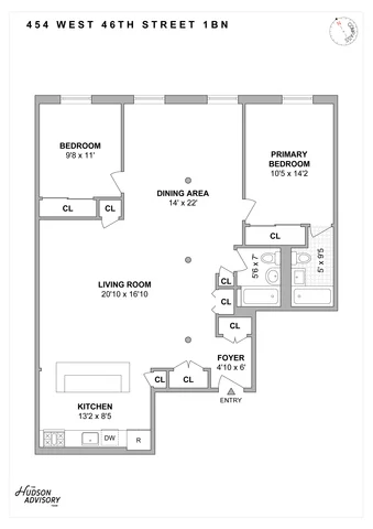 Unit for sale at 454 W 46th Street, Manhattan, NY 10036