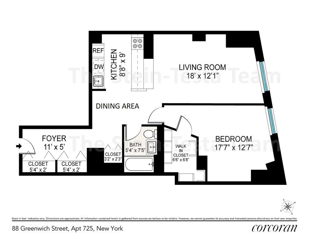 Unit for sale at 88 Greenwich Street, Manhattan, NY 10006