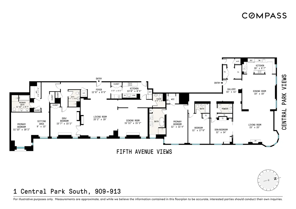 Unit for sale at 1 Central Park S, Manhattan, NY 10019