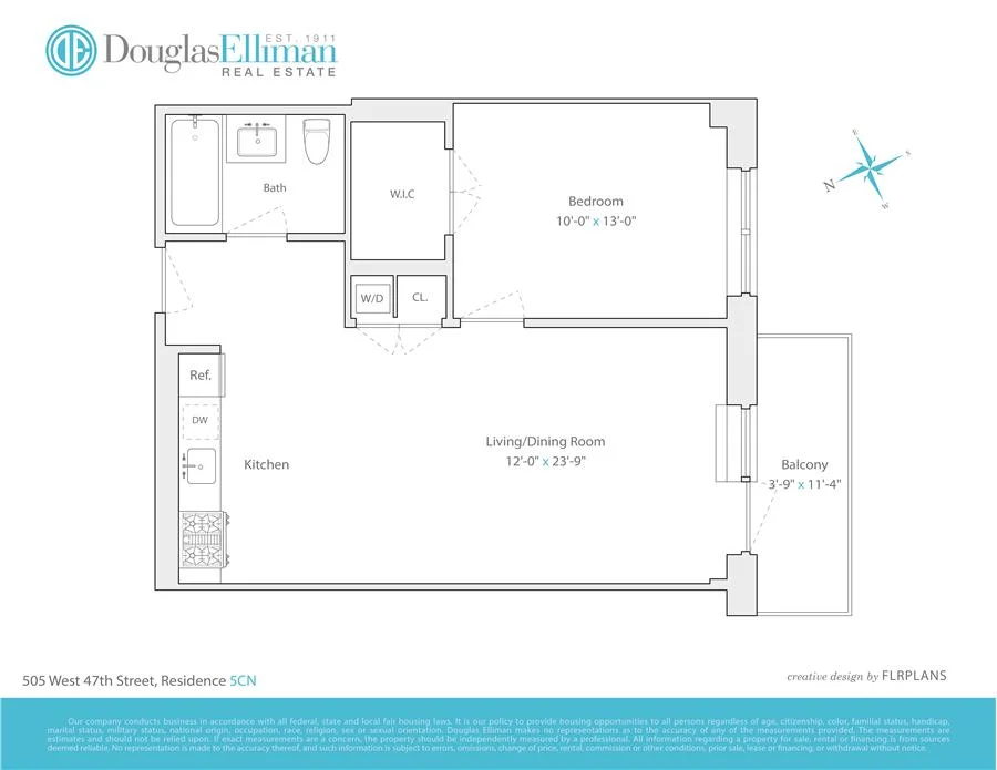 Unit for sale at 505 W 47th Street, Manhattan, NY 10036