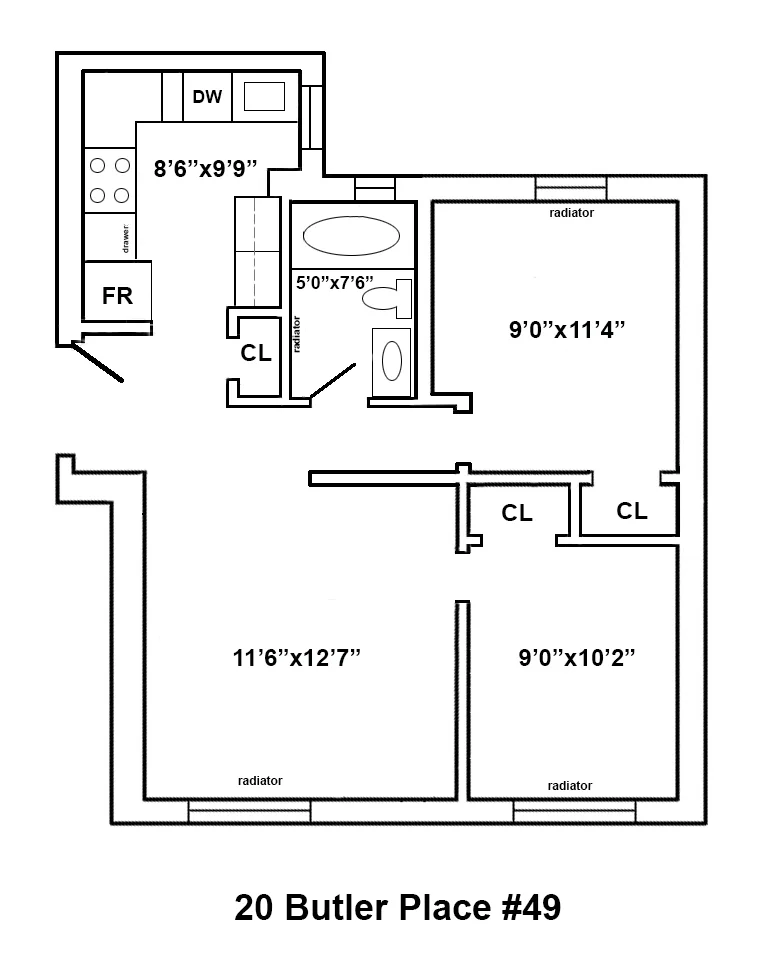 Unit for sale at 20 BUTLER Place, Brooklyn, NY 11238
