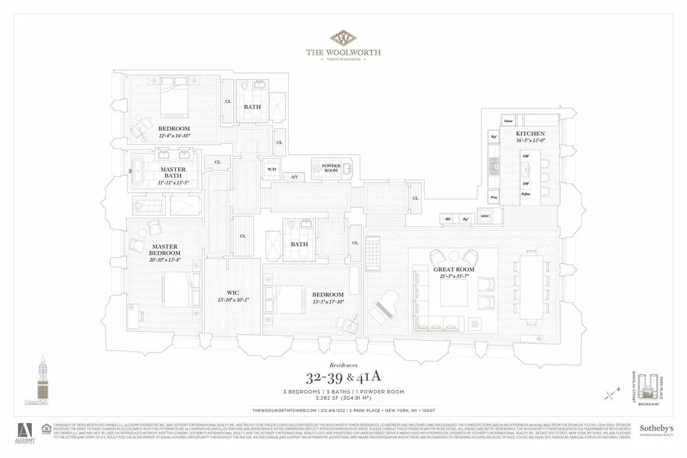 Unit for sale at 2 PARK Place, Manhattan, NY 10007