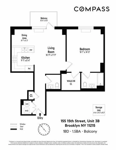 Unit for sale at 155 15th Street, Brooklyn, NY 11215