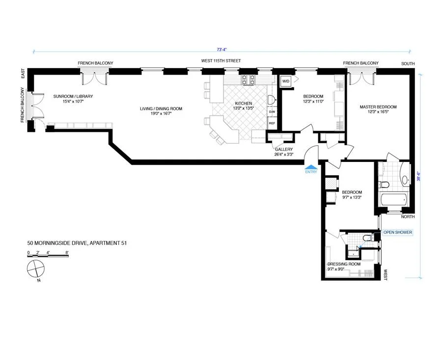 Unit for sale at 50 Morningside Drive, Manhattan, NY 10025