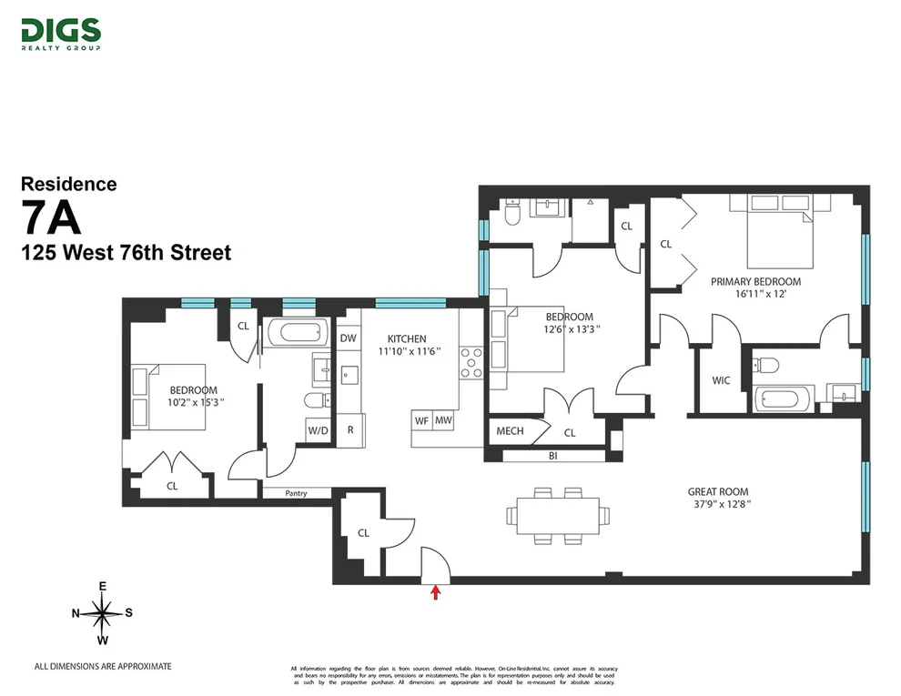 Unit for sale at 125 W 76TH Street, Manhattan, NY 10023