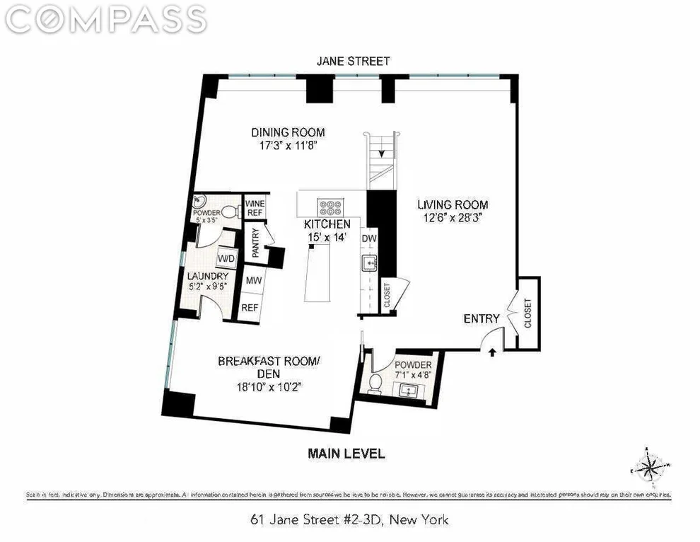 Unit for sale at 61 Jane Street, Manhattan, NY 10014