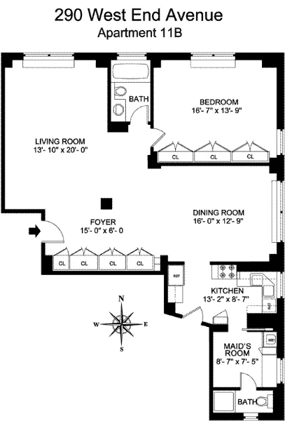 Unit for sale at 290 W End Avenue, Manhattan, NY 10023