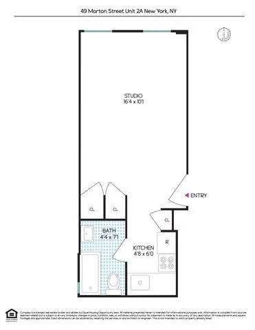 Unit for sale at 49 Morton Street, Manhattan, NY 10014