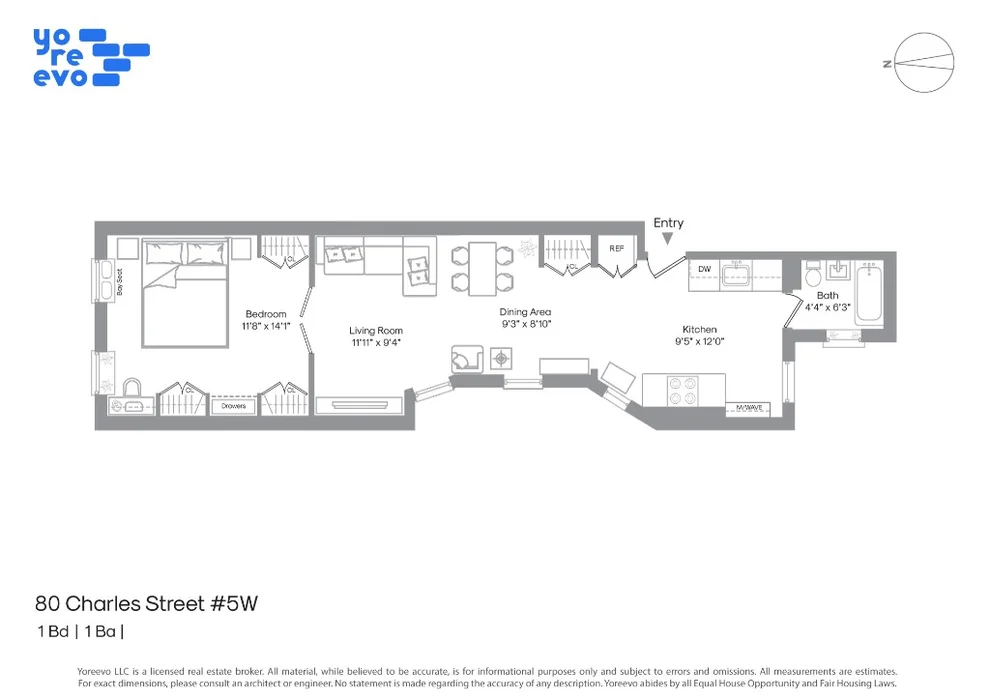 Unit for sale at 80 Charles Street, Manhattan, NY 10014