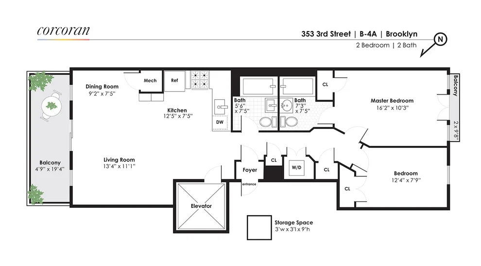 Unit for sale at 353 3RD Street, Brooklyn, NY 11215