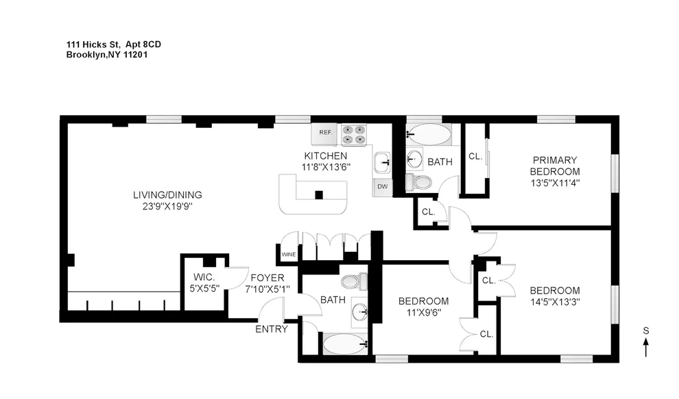 Unit for sale at 111 HICKS Street, Brooklyn, NY 11201