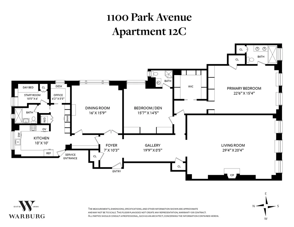 Unit for sale at 1100 PARK Avenue, Manhattan, NY 10128