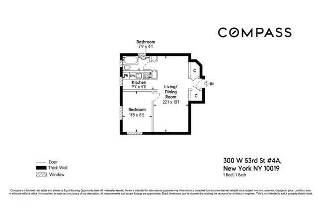Unit for sale at 300 W 53rd Street, Manhattan, NY 10019