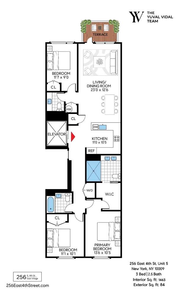 Unit for sale at 256 E 4th Street, Manhattan, NY 10009
