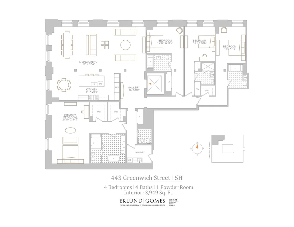Unit for sale at 443 GREENWICH Street, Manhattan, NY 10013
