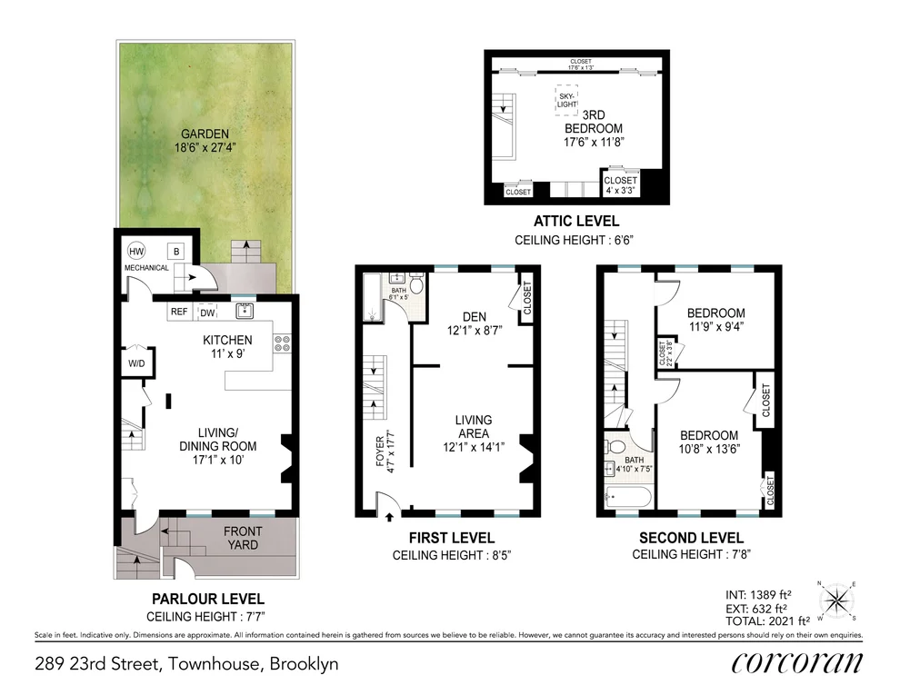 Unit for sale at 289 23rd Street, Brooklyn, NY 11215