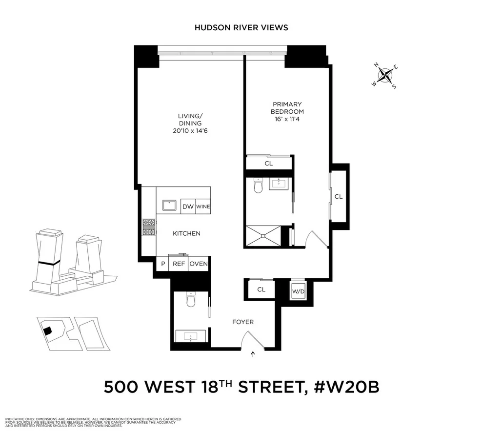 Unit for sale at 500 W 18TH Street, Manhattan, NY 10011