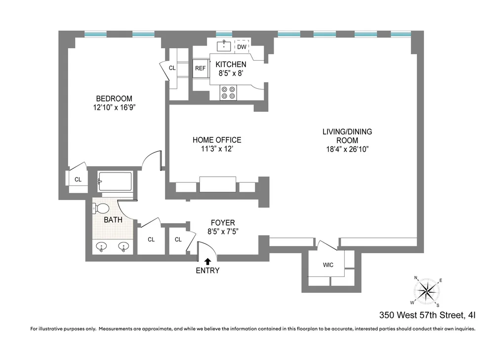 Unit for sale at 350 W 57TH Street, Manhattan, NY 10019
