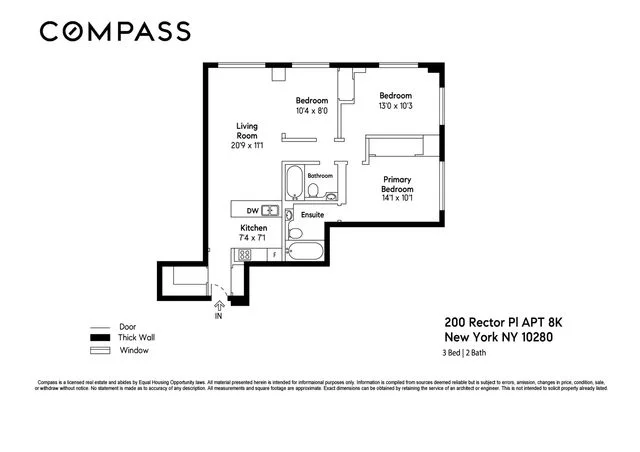 Unit for sale at 200 Rector Place, Manhattan, NY 10280