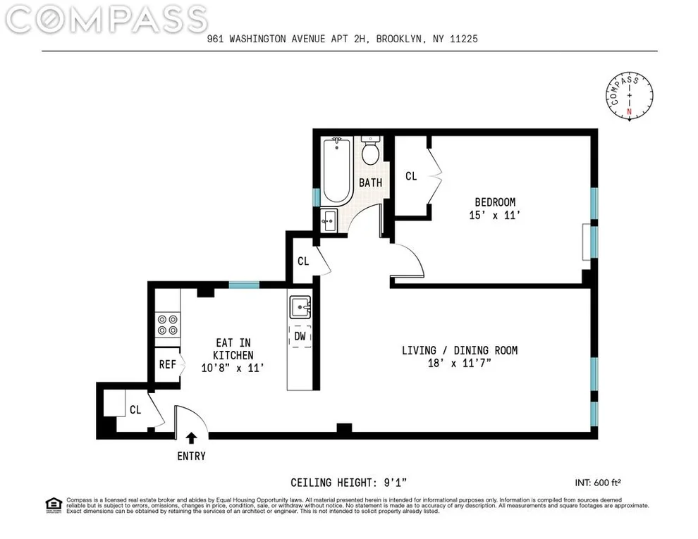 Unit for sale at 961 Washington Avenue, Brooklyn, NY 11225