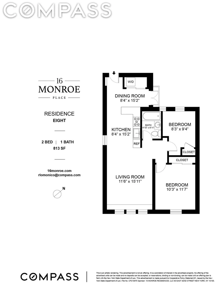 Unit for sale at 16 Monroe Place, Brooklyn, NY 11201