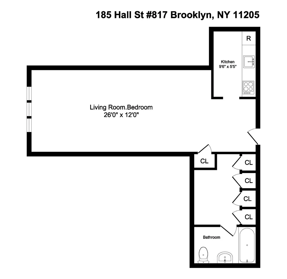 Unit for sale at 185 Hall Street, Brooklyn, NY 11205