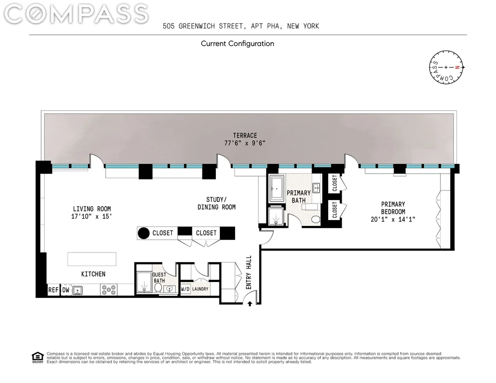 Unit for sale at 505 Greenwich Street, Manhattan, NY 10013