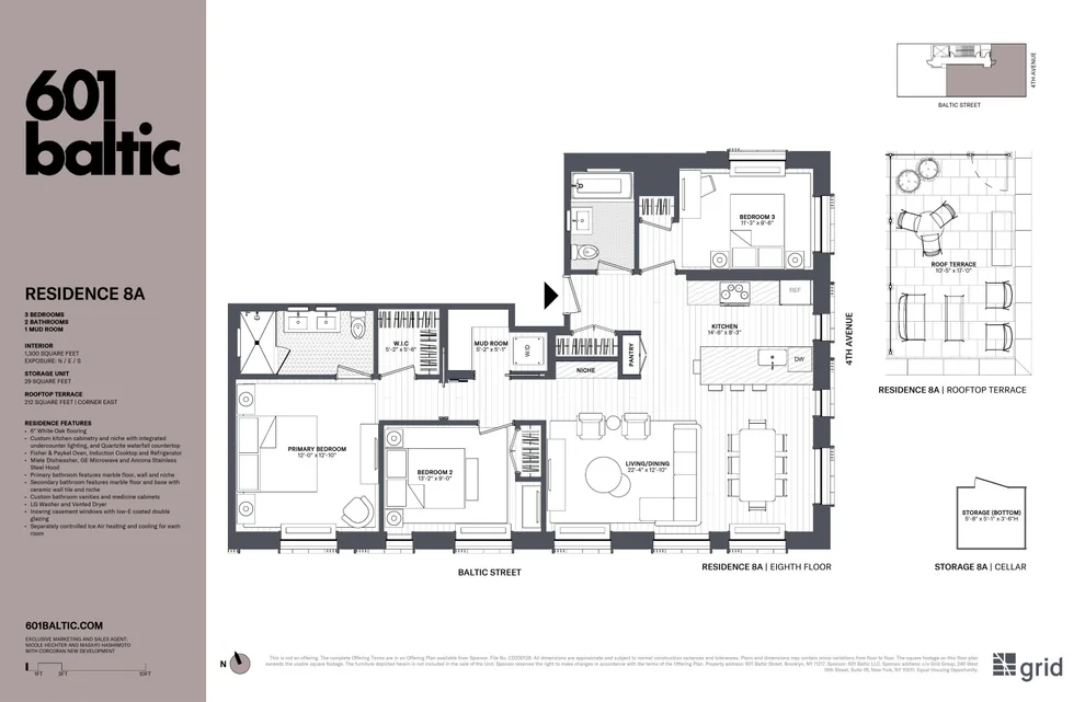 Unit for sale at 601 BALTIC Street, Brooklyn, NY 11217