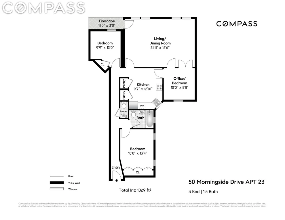Unit for sale at 50 Morningside Drive, Manhattan, NY 10025